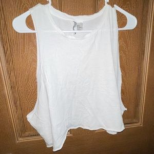 White crop top